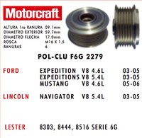 Polea Clutch Alternador POL-CLUF6G2279